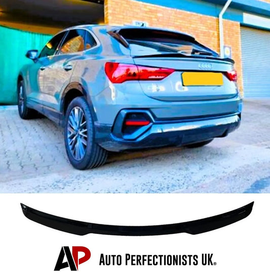 Audi Q3 SQ3 RSQ3 Sportback Car Rear Mid Spoiler 2018-24 Gloss Black
