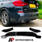 BMW X3 G01 X3M Rear Diffuser Lip Valance Bumper 2017-2021 Gloss Black