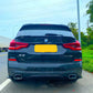 BMW X3 G01 X3M Rear Diffuser Lip Valance Bumper 2017-2021 Gloss Black