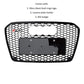 Audi RS5 Style A5 Front Honeycomb Mesh Grill 2013-2016 ABS Gloss Black