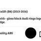 Audi RS5 Style A5 Front Honeycomb Mesh Grill 2013-2016 ABS Gloss Black
