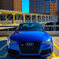 Audi RS5 Style A5 Front Honeycomb Mesh Grill 2013-2016 ABS Gloss Black