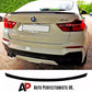 BMW X4 F26 X4M Car Rear Mid Spoiler 2014-2018 Gloss Black