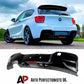 BMW 1 Series F20 F21 Rear Diffuser Lip Valance 2011-2015 Gloss Black