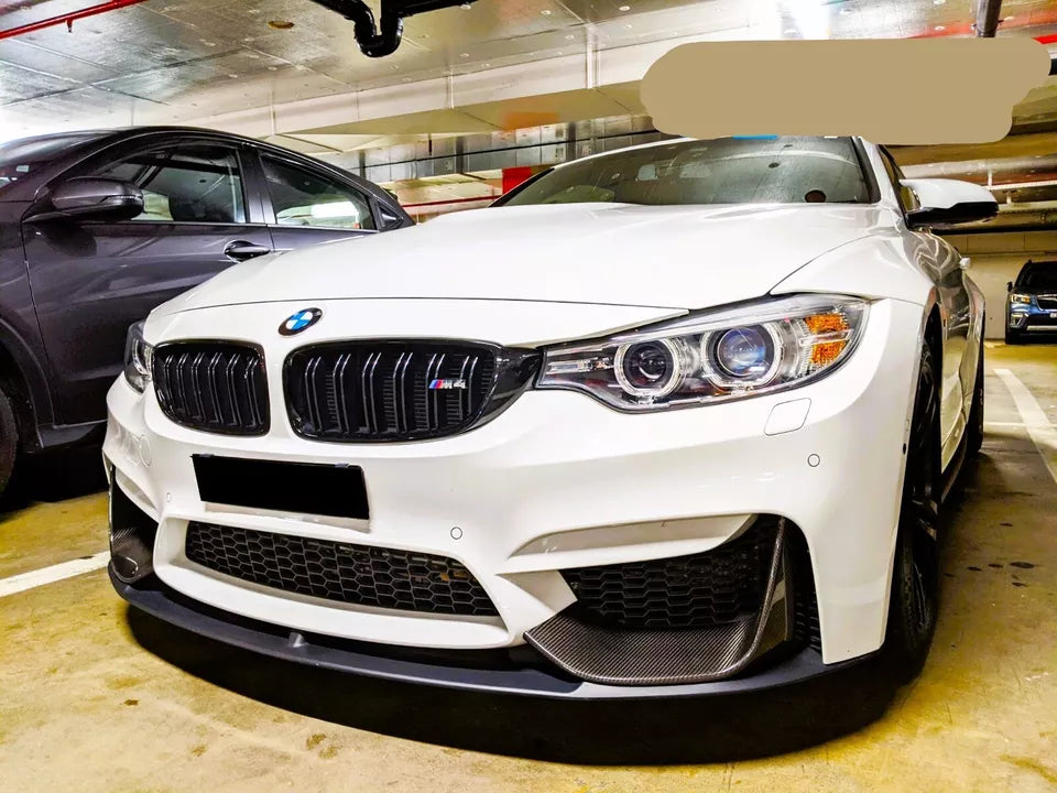 BMW M3 M4 F80 F82 Front Splitter 2014-2020 M Performance Gloss Black