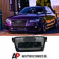 Audi RS4 Style A4 S4 Front Honeycomb Mesh Grill 2008-2012 Gloss Black