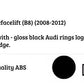 Audi RS4 Style A4 S4 Front Honeycomb Mesh Grill 2008-2012 Gloss Black