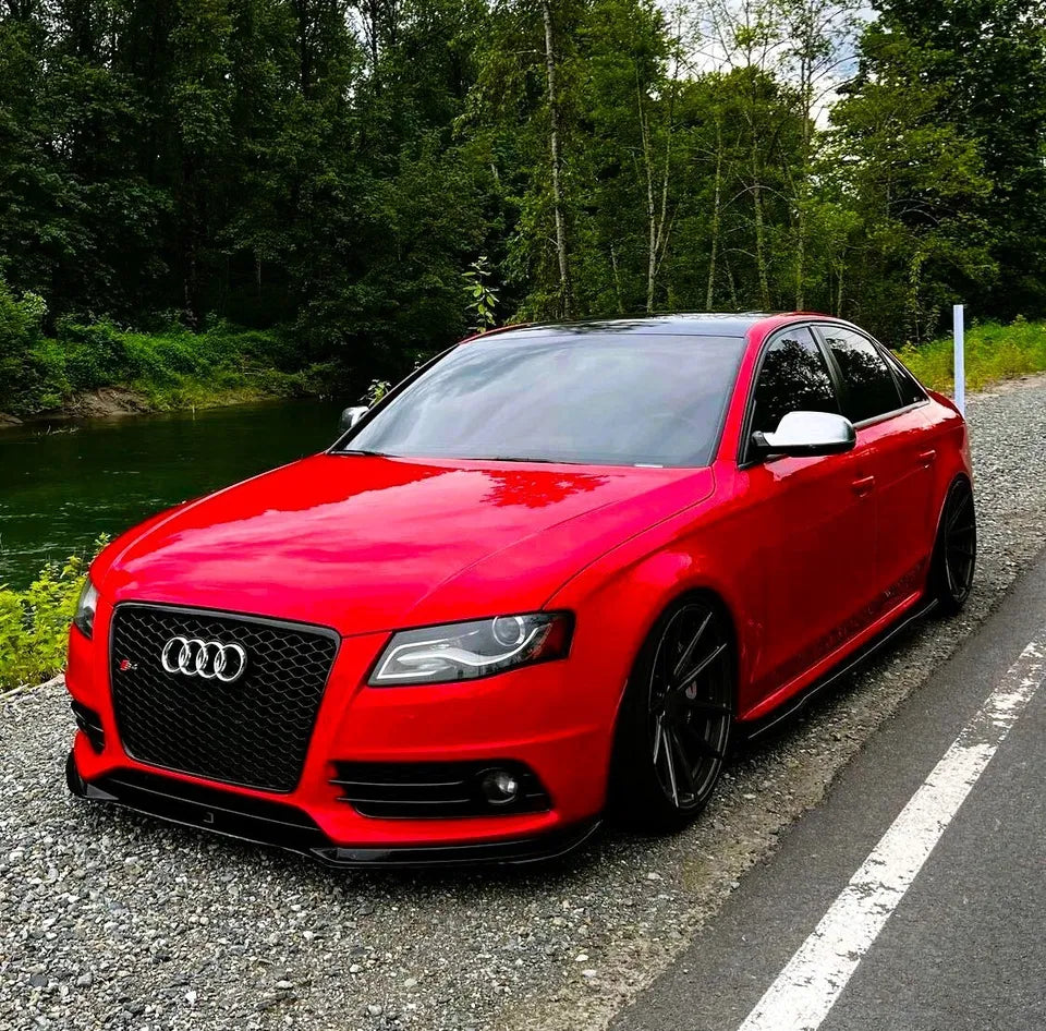 Audi RS4 Style A4 S4 Front Honeycomb Mesh Grill 2008-2012 Gloss Black
