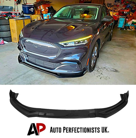 Ford Mustang mach E Front Splitter 2020-2024 Gloss Black
