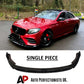 Mercedes C Class C43 W205 C205 Front Splitter 2019-2021 Abs Gloss Black