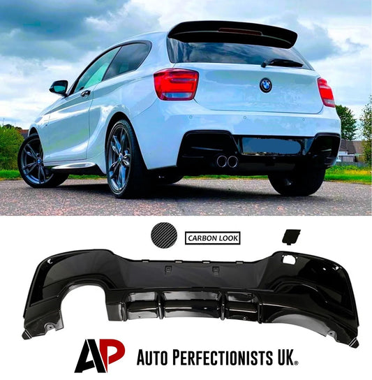 BMW 1 Series F20 F21 Rear Diffuser Lip Bumper 2011-2015 Carbon Fibre