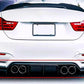 BMW M3 M4 F80 F82 F83 Rear Diffuser Lip Valance 2013-2018 Gloss Black