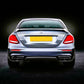 Mercedes E Class W213 Rear Valance Diffuser Lip 2017-2020 Gloss Black