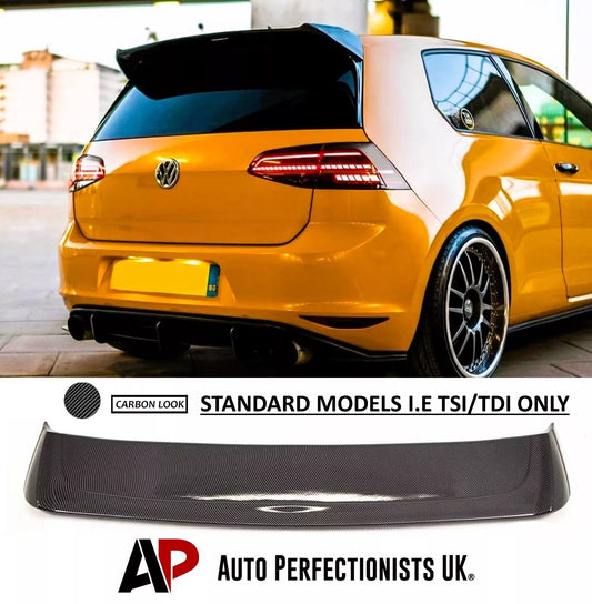 VW Golf MK7 Car Rear Roof Spoiler 2013-2020 Osir Style Carbon Fibre
