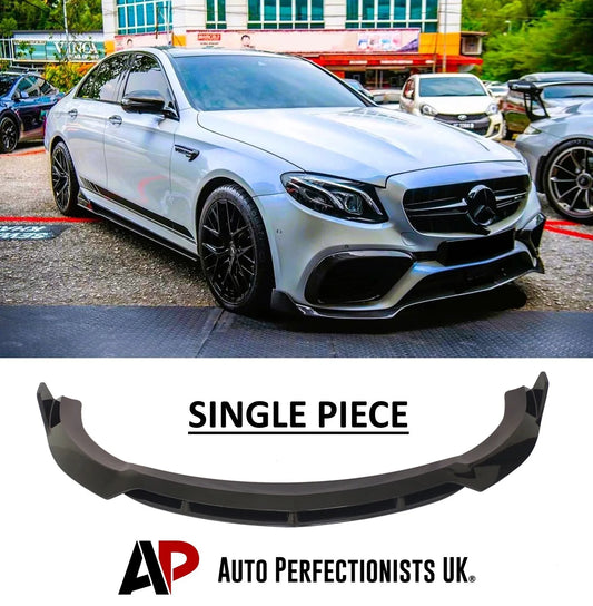 Mercedes E Class E63S Front Splitter 2016-20 Brabus Style Gloss Black