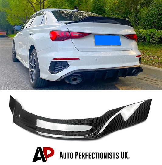 Audi A3 S3 RS3 8Y Saloon Car Rear Spoiler 2020-2024 Carbon Fibre