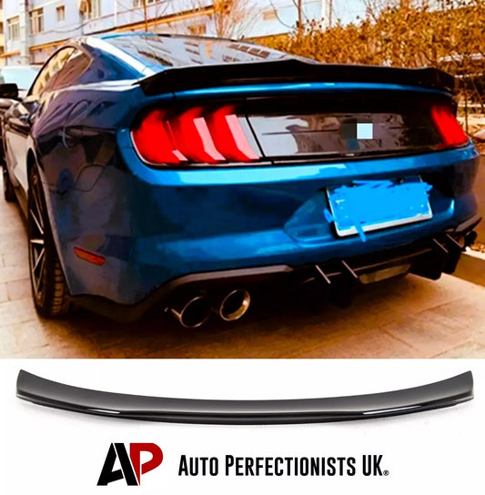 Ford Mustang Car Rear Spoiler 2015-2024 Blade Style Gloss Black