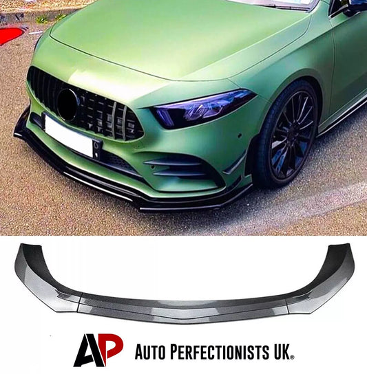 Mercedes A Class A35 A45 Front Splitter 2018-2024 Carbon Fibre