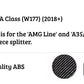 Mercedes A Class A35 A45 Front Splitter 2018-2024 Carbon Fibre