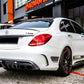 Mercedes C Class W205 Car Rear Spoiler 2014-2021 Gloss Black
