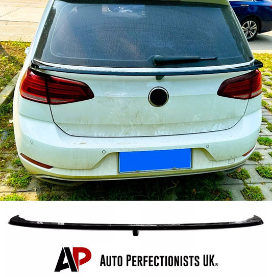 VW Golf MK7 GTD GTI Car Rear Mid Spoiler 2013-2020 Gloss Black