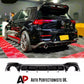 VW Golf MK8 GTI GTD GTE Car Rear Spoiler 2020-2024 Gloss Black