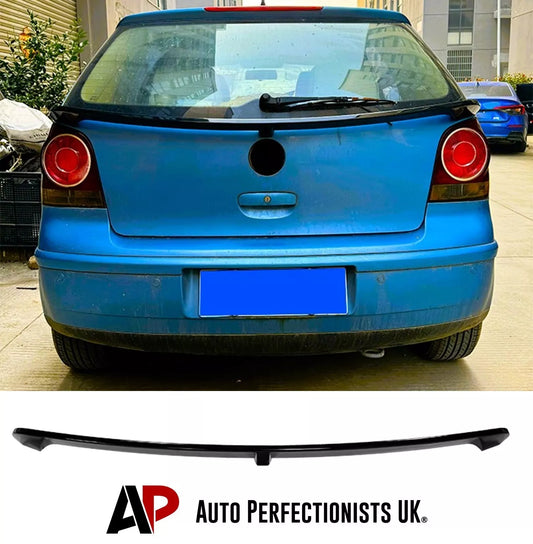 VW Polo MK4 9N Car Rear Mid Spoiler 2001-2009 Gloss Black