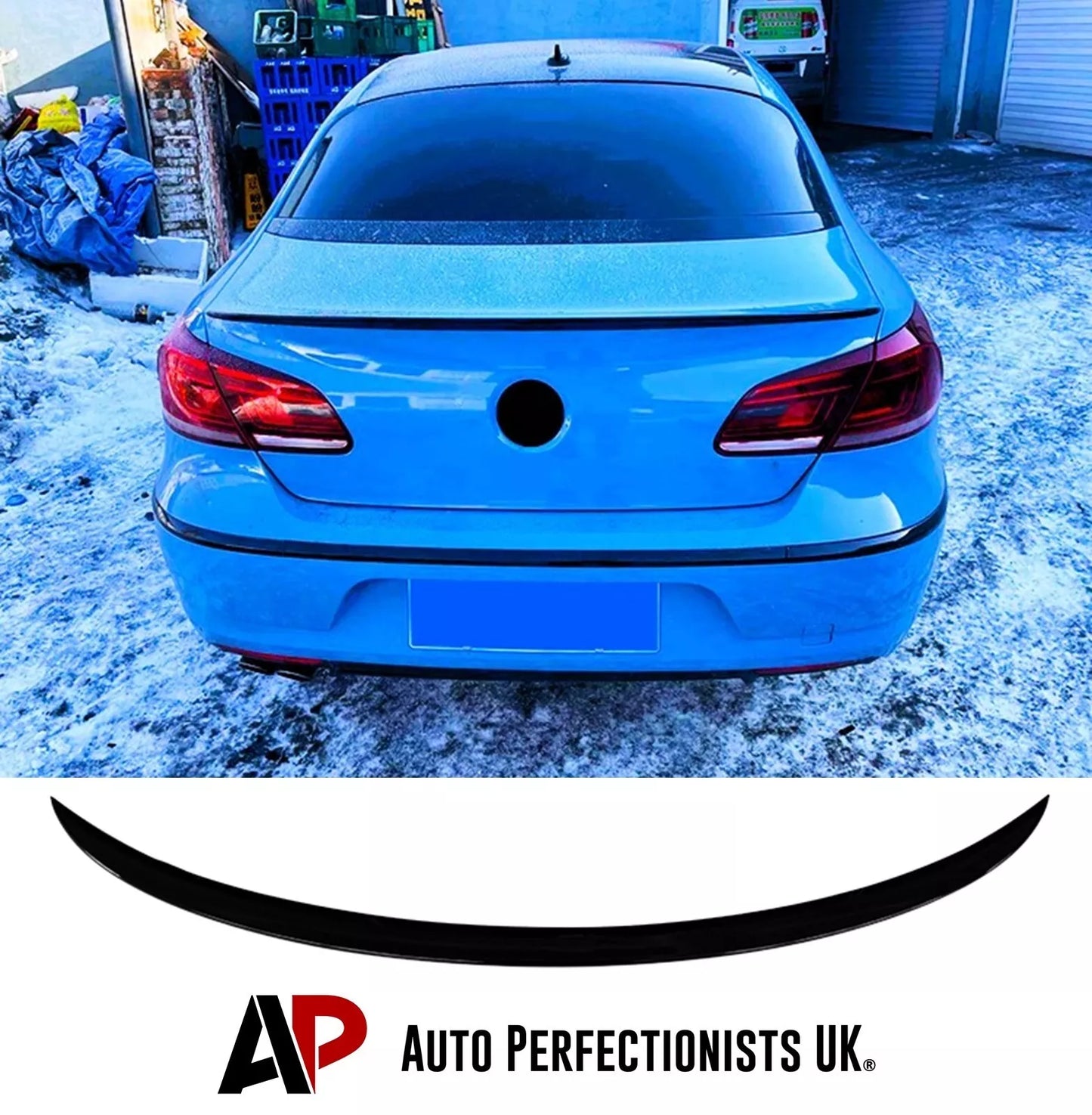 VW Passat CC Car Rear Spoiler 2013-2018 Gloss Black