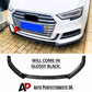Audi A3 S3 S Line 8V Front Splitter 2017-2020 Abs Gloss Black