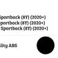Audi A3 S3 RS3 Sportback Car Rear Roof Spoiler 2020-2024 Gloss Black