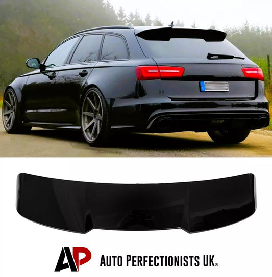 Audi A6 C7 Avant Estate Car Rear Roof Spoiler 2011-2018 Gloss Black