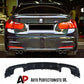 BMW 3 Series F30 F31 Car Rear Spoiler Quad Exhaust 11-19 Gloss Black