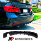 BMW 3 Series F30 F31 Car Rear Diffuser Single Exhaust 11-19 Gloss Black