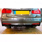 BMW 3 Series F30 F31 Car Rear Diffuser Single Exhaust 11-19 Gloss Black