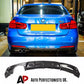 BMW 3 Series F30 F31 Car Rear Spoiler 2011-2019 Twin Exit Carbon Fibre