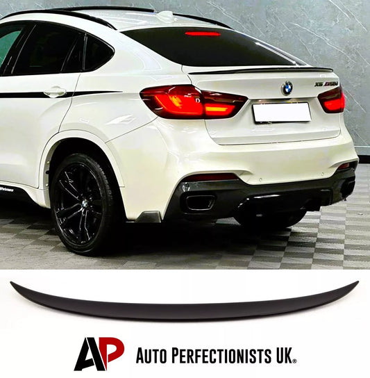 BMW X6 F16 X6M Car Rear Mid Spoiler 2014-2019 Gloss Black