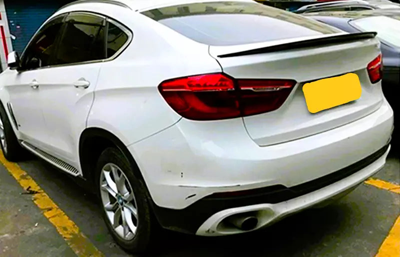 BMW X6 F16 X6M Car Rear Mid Spoiler 2014-2019 Gloss Black
