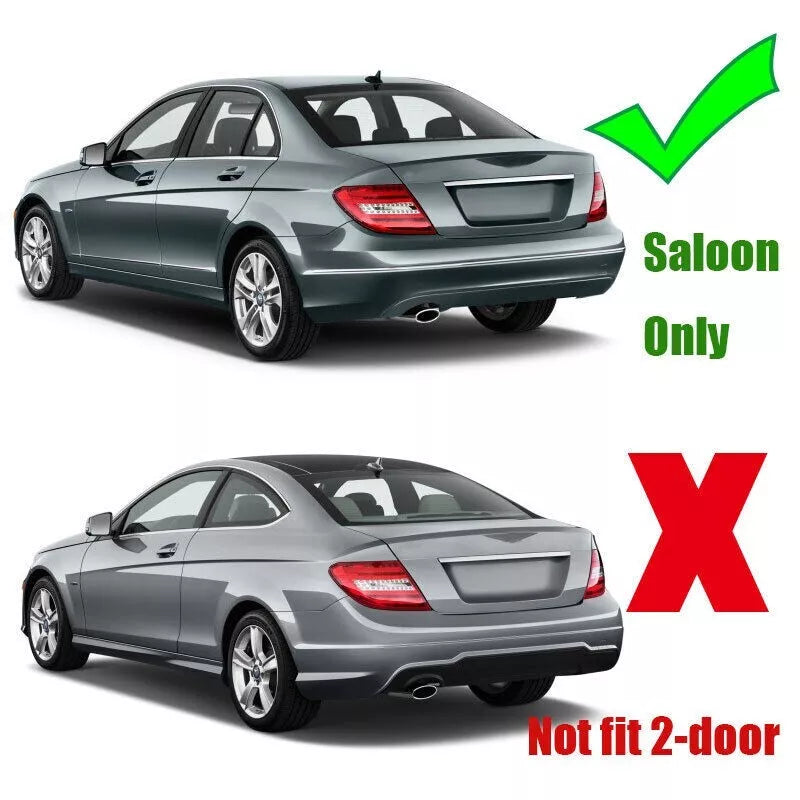 Mercedes C Class Car Rear Roof Spoiler W204 2007-2014 Gloss Black