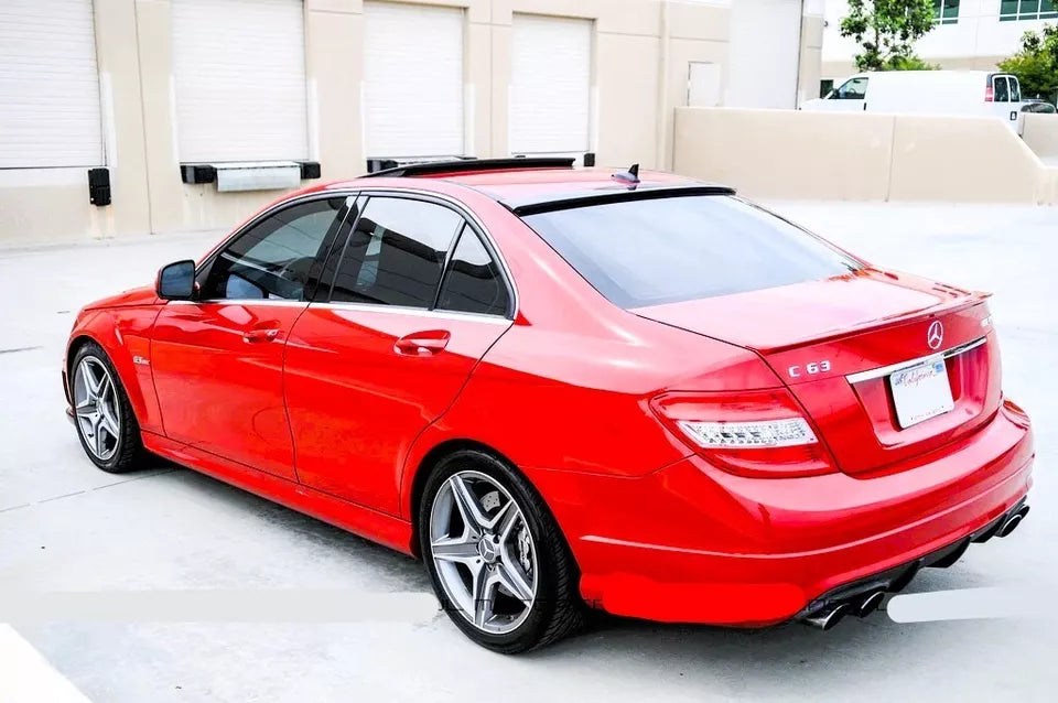 Mercedes C Class Car Rear Roof Spoiler W204 2007-2014 Gloss Black