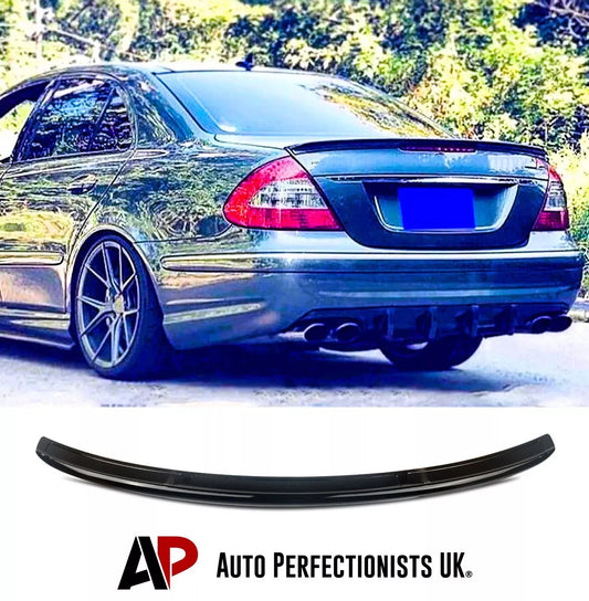 Mercedes E Class W211 Car Rear Spoiler 2001-2009 Gloss Black