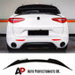 Alfa Romeo Stelvio Car Rear Mid Spoiler 2017-2024 Gloss Black