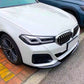 BMW 5 Series G30 G31 LCI Front Splitter 2021-2024 Gloss Black