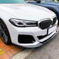BMW 5 Series G30 G31 LCI Front Splitter 2021-2024 Carbon Fibre