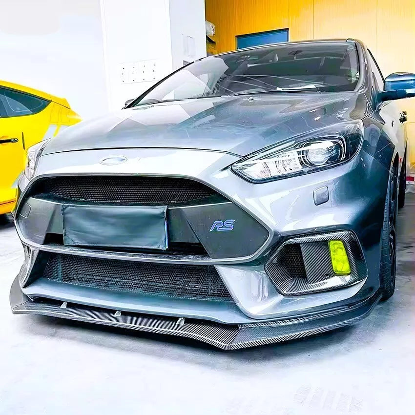 Ford Focus RS MK3 MK3.5 Front Splitter 2015-2018 Gloss Black