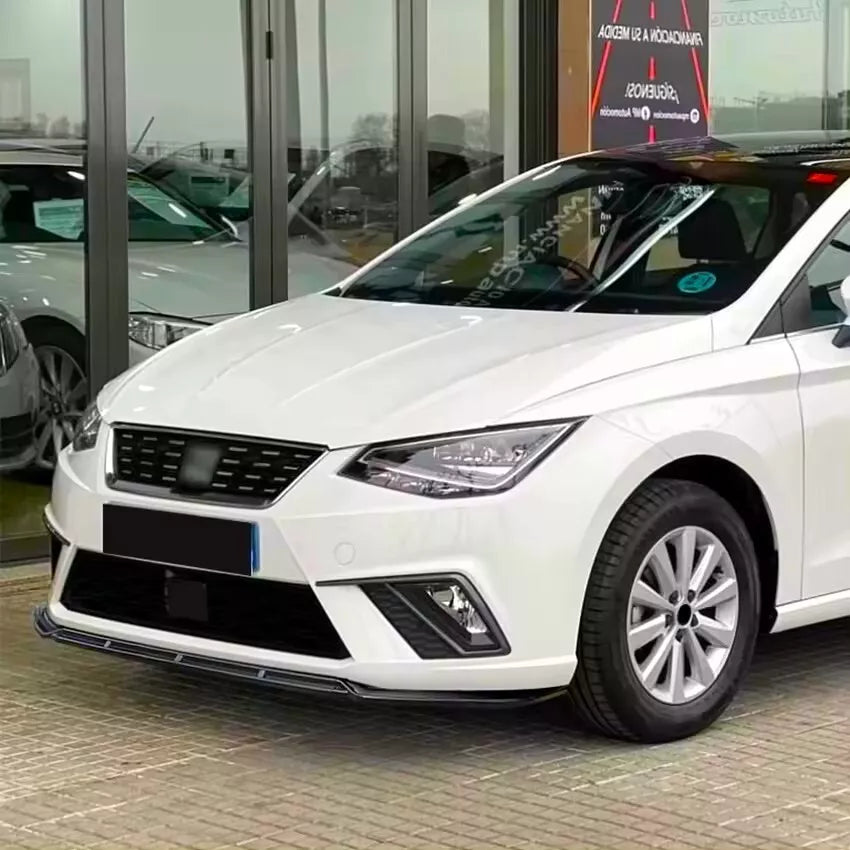 SEAT Ibiza 5dr MK5 6F Front Splitter 2018-2024 Gloss Black