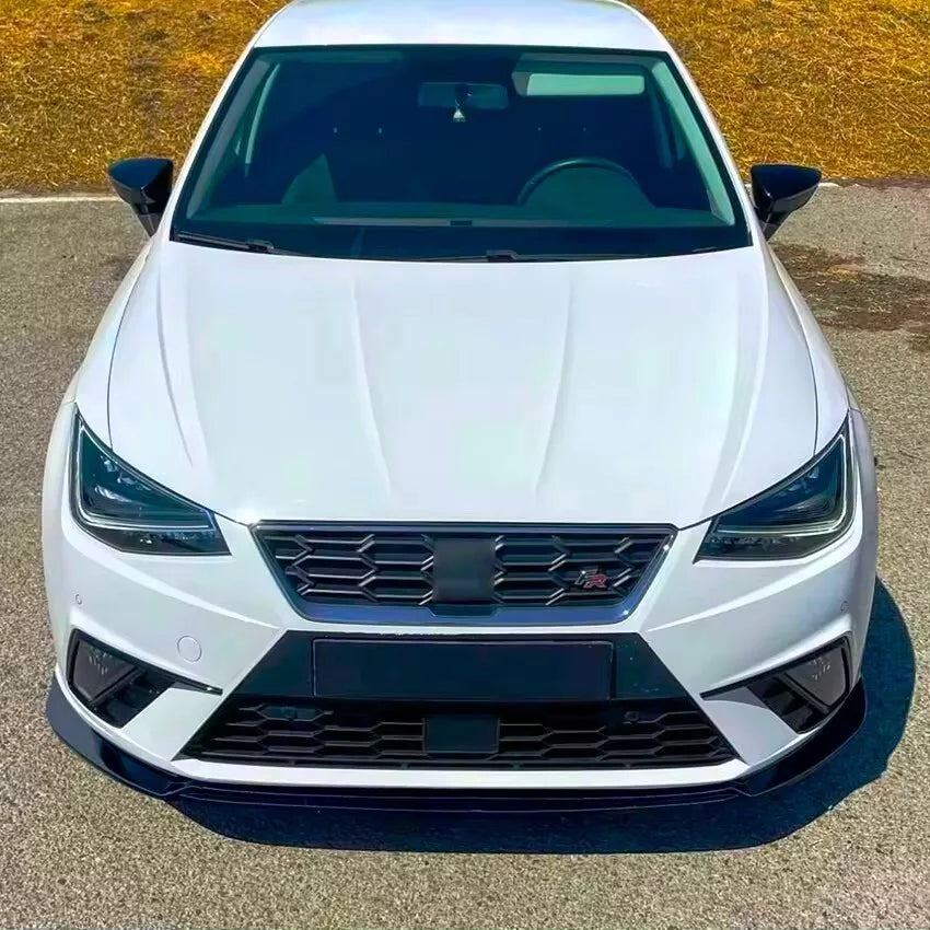 SEAT Ibiza 5dr MK5 6F Front Splitter 2018-2024 Gloss Black