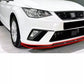SEAT Ibiza 5dr MK5 6F Front Splitter 2018-2024 Gloss Black