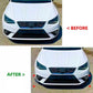 SEAT Ibiza 5dr MK5 6F Front Splitter 2018-2024 Gloss Black