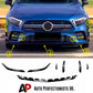 Mercedes A Class W177 A35 A45 Front Splitter 2018-2024 Gloss Black