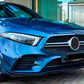 Mercedes A Class W177 A35 A45 Front Splitter 2018-2024 Gloss Black